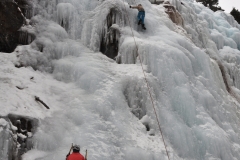 Top Roping in Ouray Ice Park 2