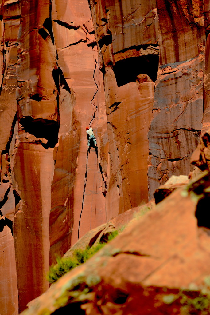 Climbing Scarface at Inidan Creek