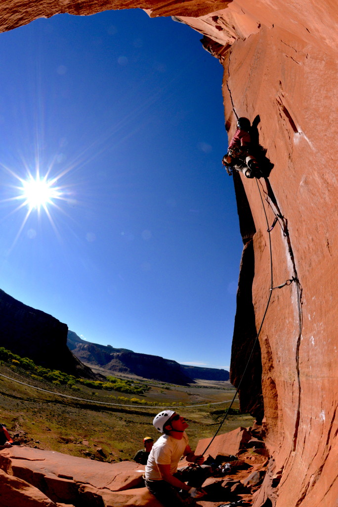 Nick Scott climbing Scarface 3